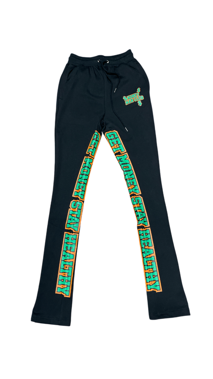 STACKED SKINNY PANTS (orange)